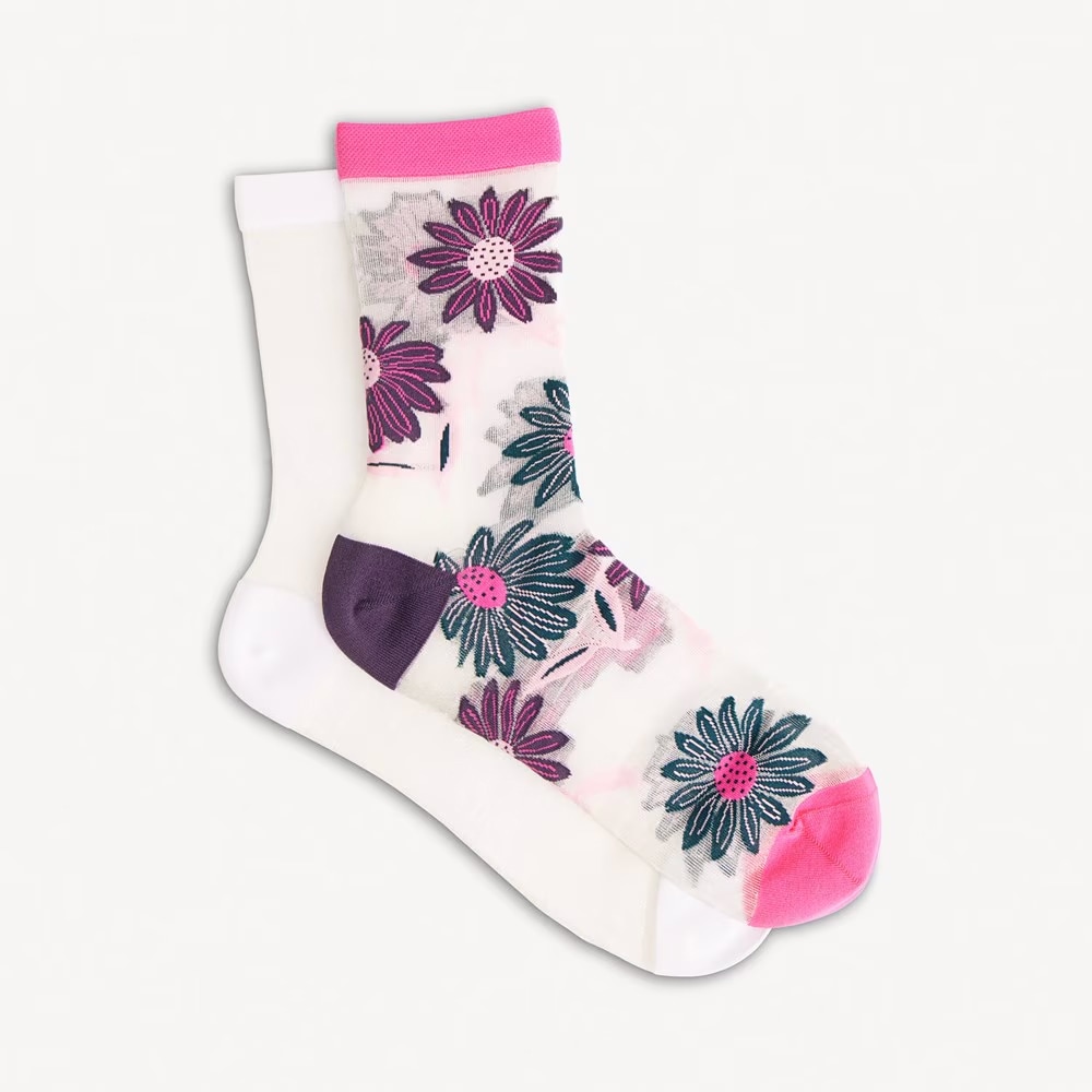 polyamide sheer crew socks