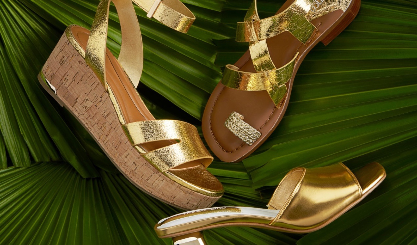 gold shoes