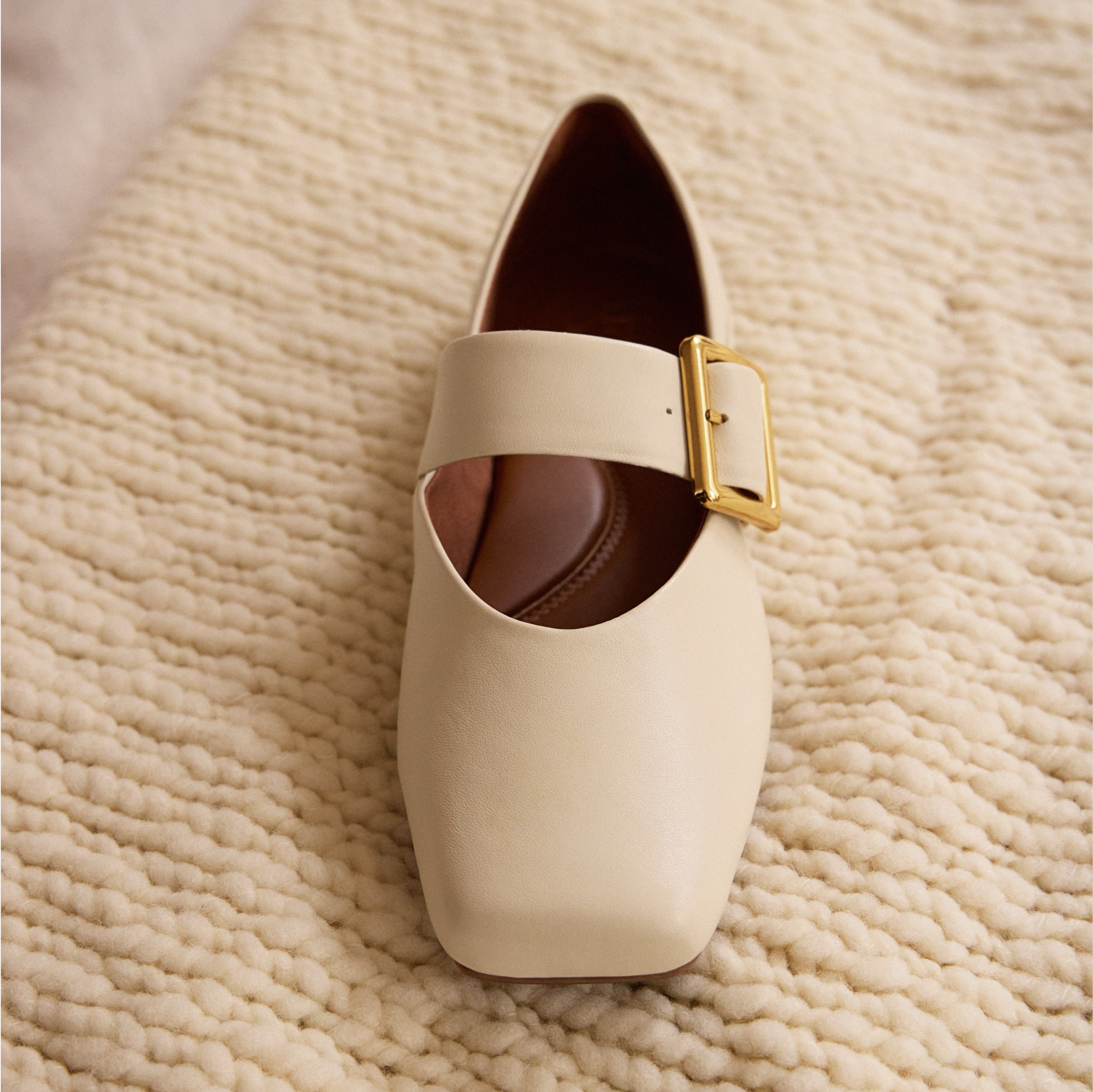 the oakes mary jane flat ivory