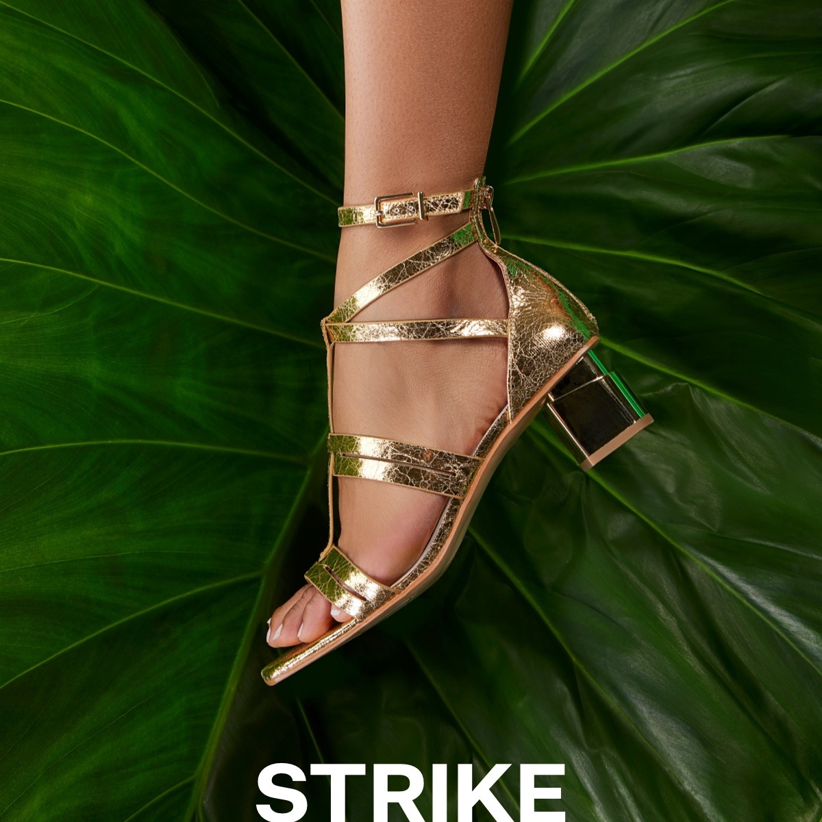 Korie Dress Sandal in gold synthetic