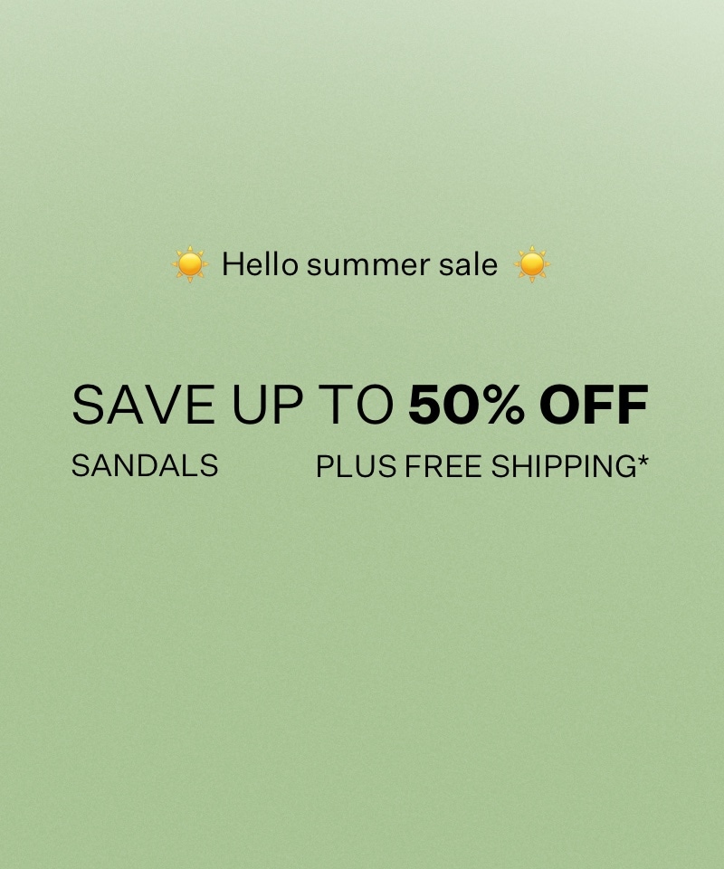 Save Up to 50% Off Sandals + Free Shipping