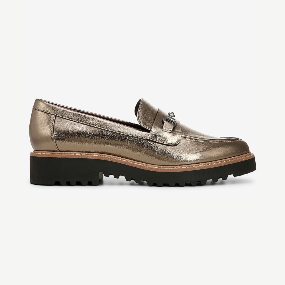 Franco sarto metallic loafers clearance