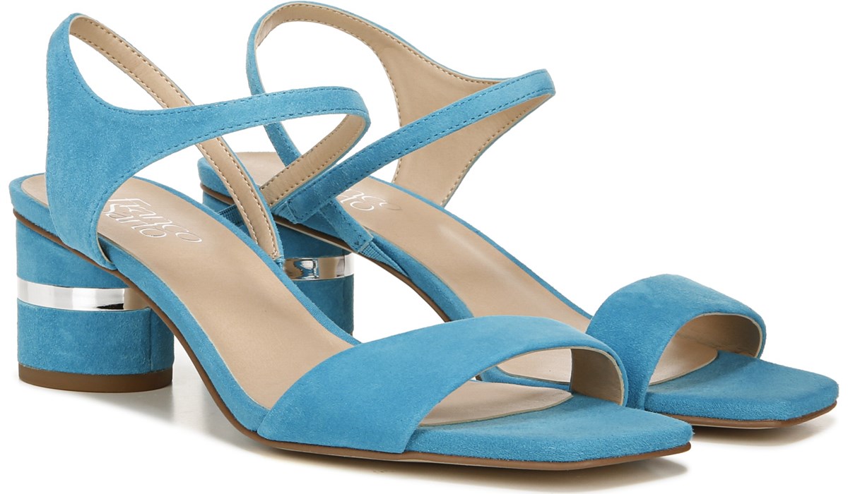 franco sarto blue suede shoes