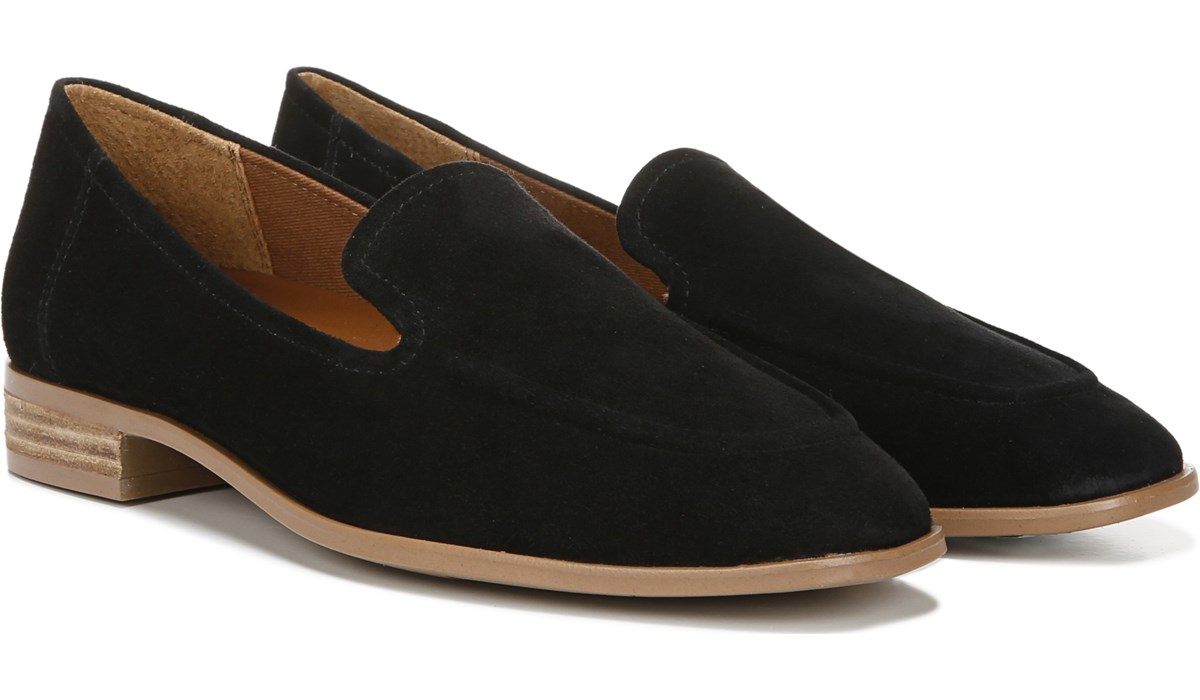 Franco Clarise Loafer in Black Suede 