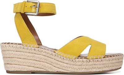 franco sarto coastal espadrille wedge sandal yellow