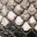 Black/Grey Snake Print Leather