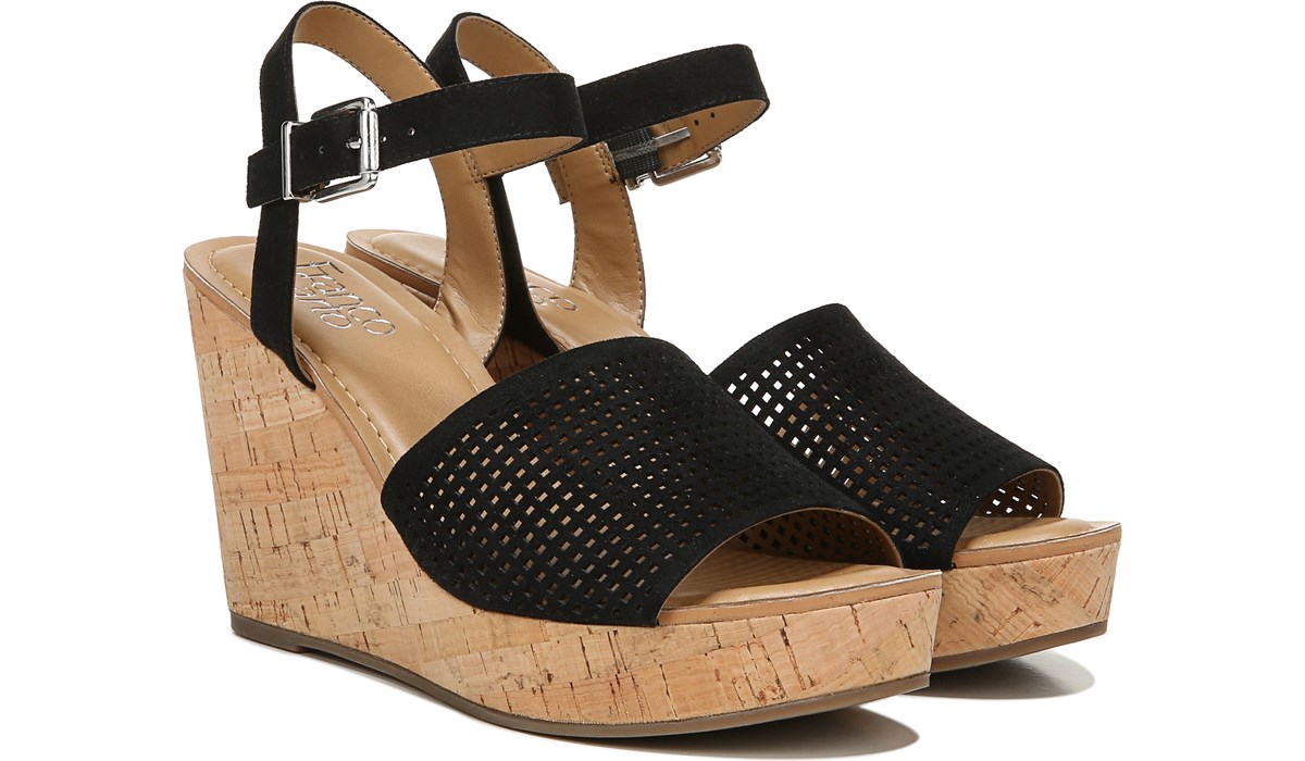 franco sarto wedges black