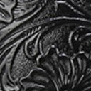 Black Embossed Leather