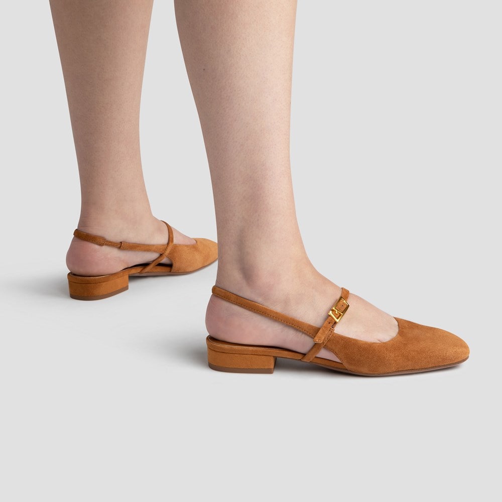 靴 Herlipto Tweed Slingback Flats herlipto Tweed Slingback Flats