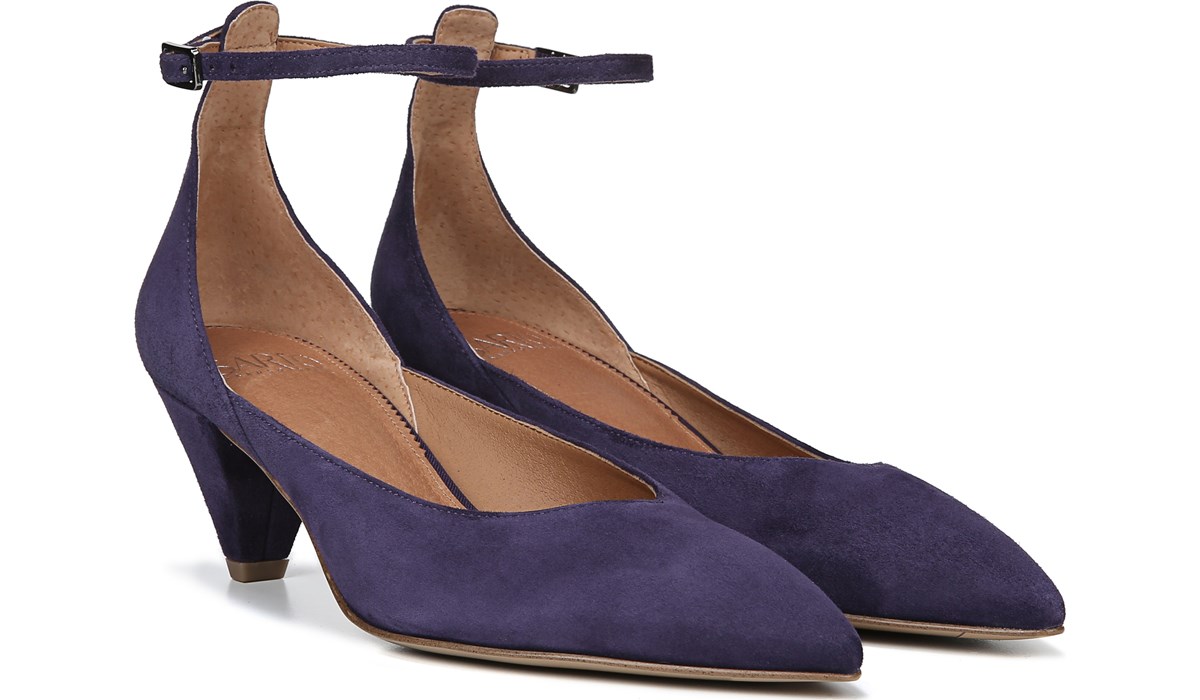 Sarto Coralie Pump in Dark Plum Suede