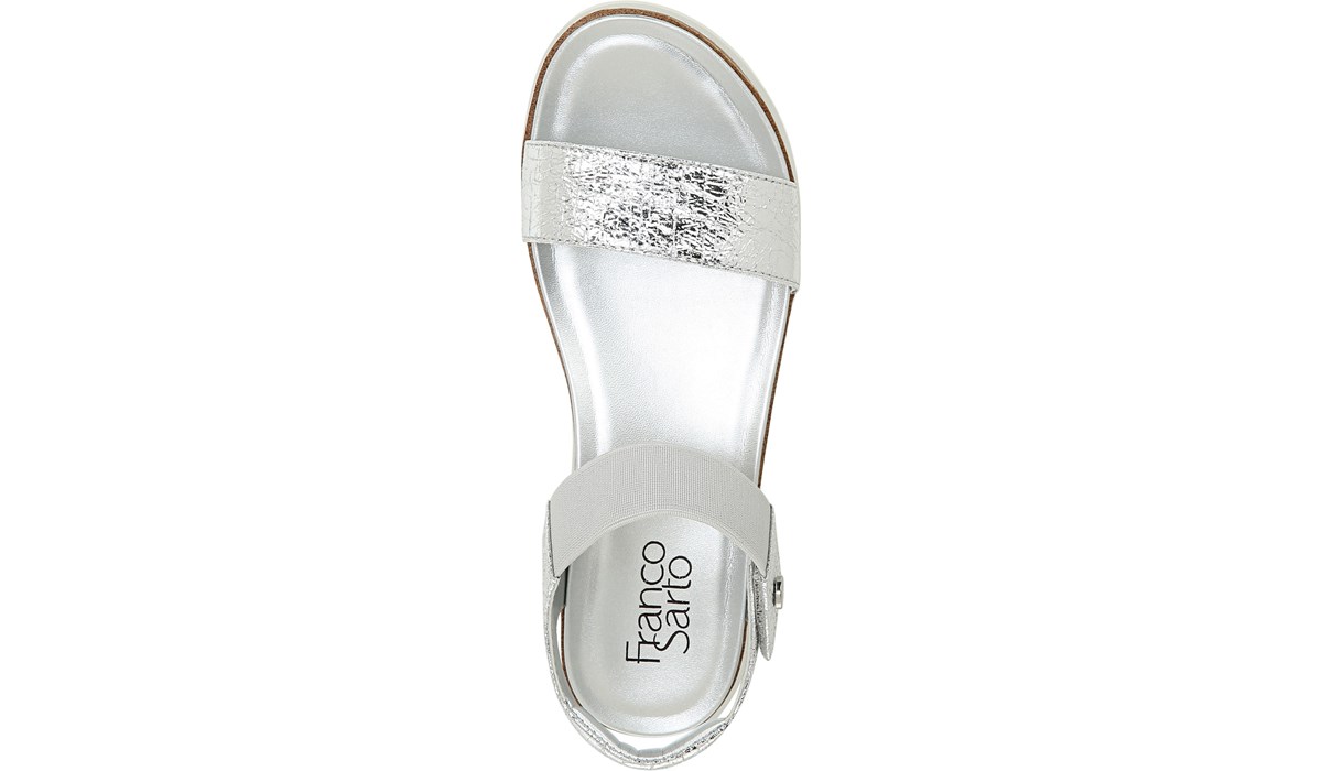 franco sarto silver sandals