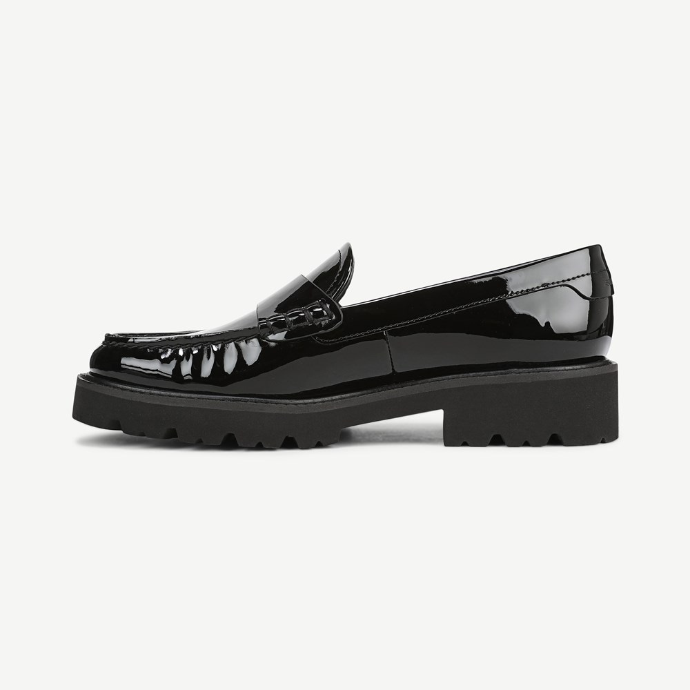 【新品未使用】Franco Sarto エナメル 厚底 ローファー 黒 23.0 Sarto Saffron Lug Sole Loafer | Womens Loafers | Franco Sarto