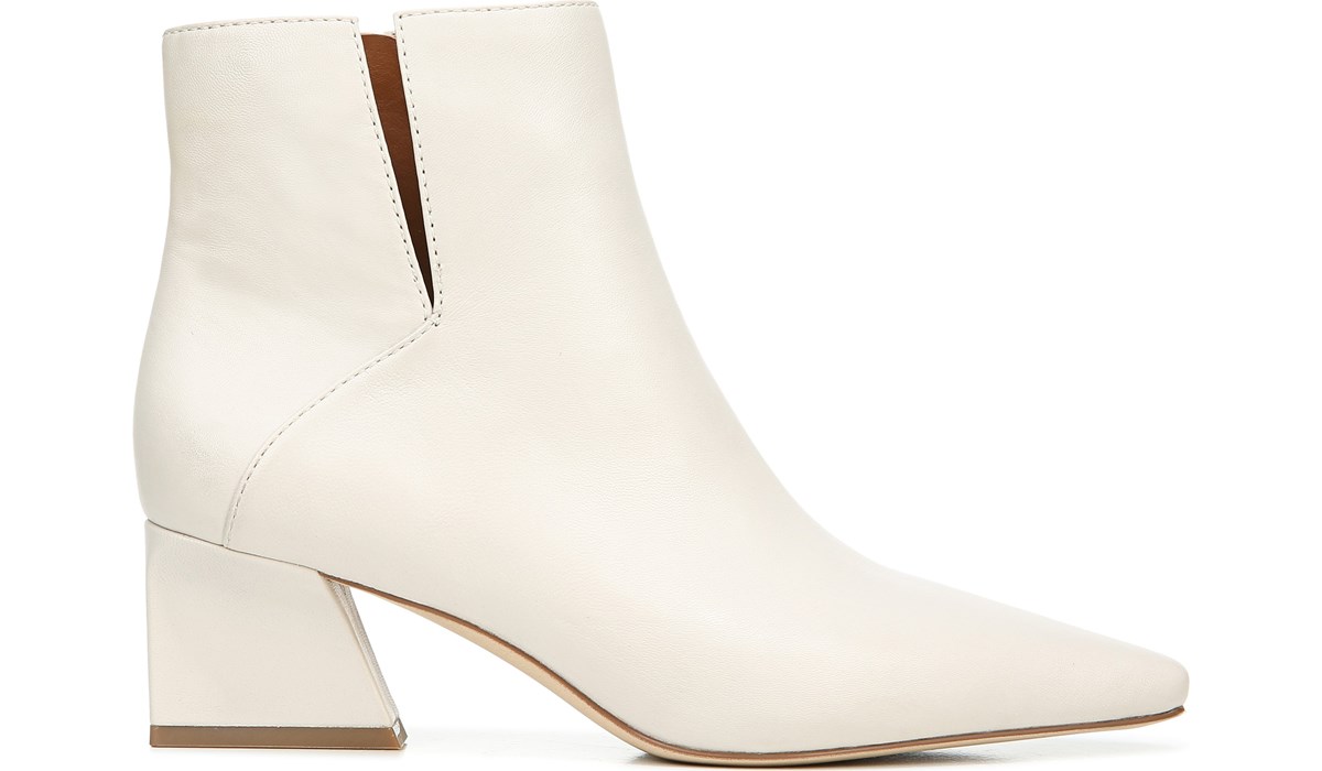 franco sarto leather block heel booties
