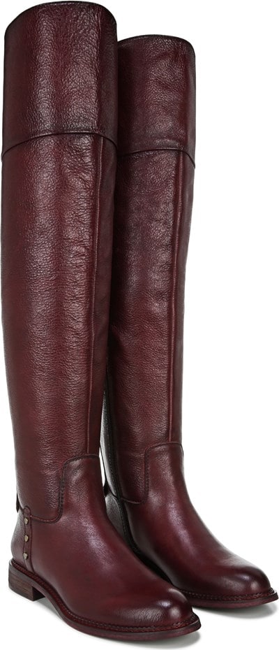 franco sarto knee high leather boots