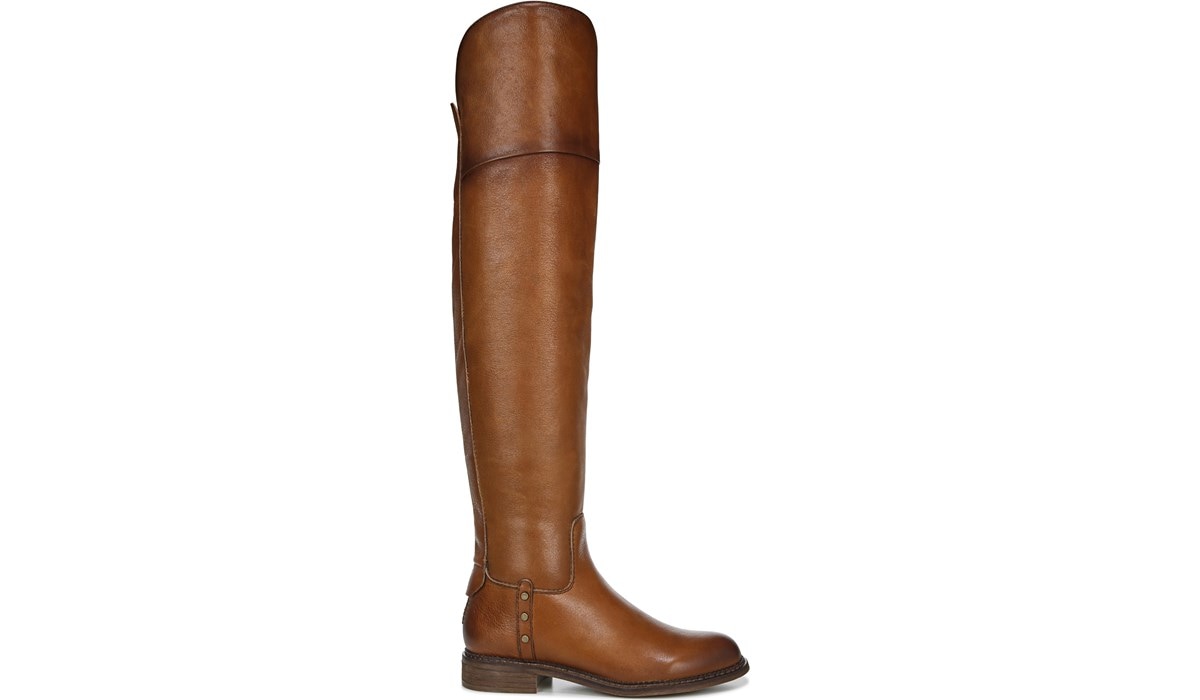 wide calf over the knee leather boots