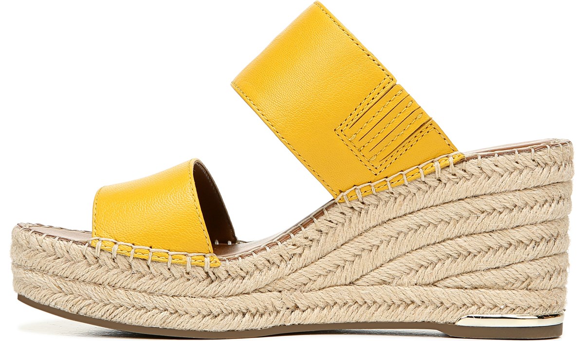 franco sarto yellow wedge