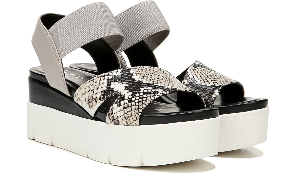 snake platform sandals
