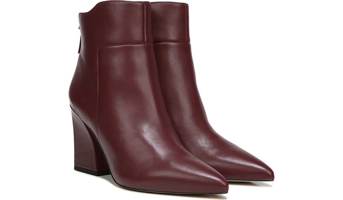 Franco sarto leather block heel booties Outlet