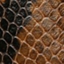 Taupe Snake Print Leather