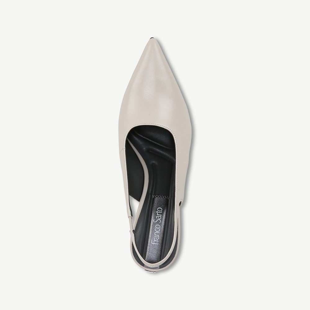 Franco Sarto Women s Sorrento Slingback Pumps White 8.5