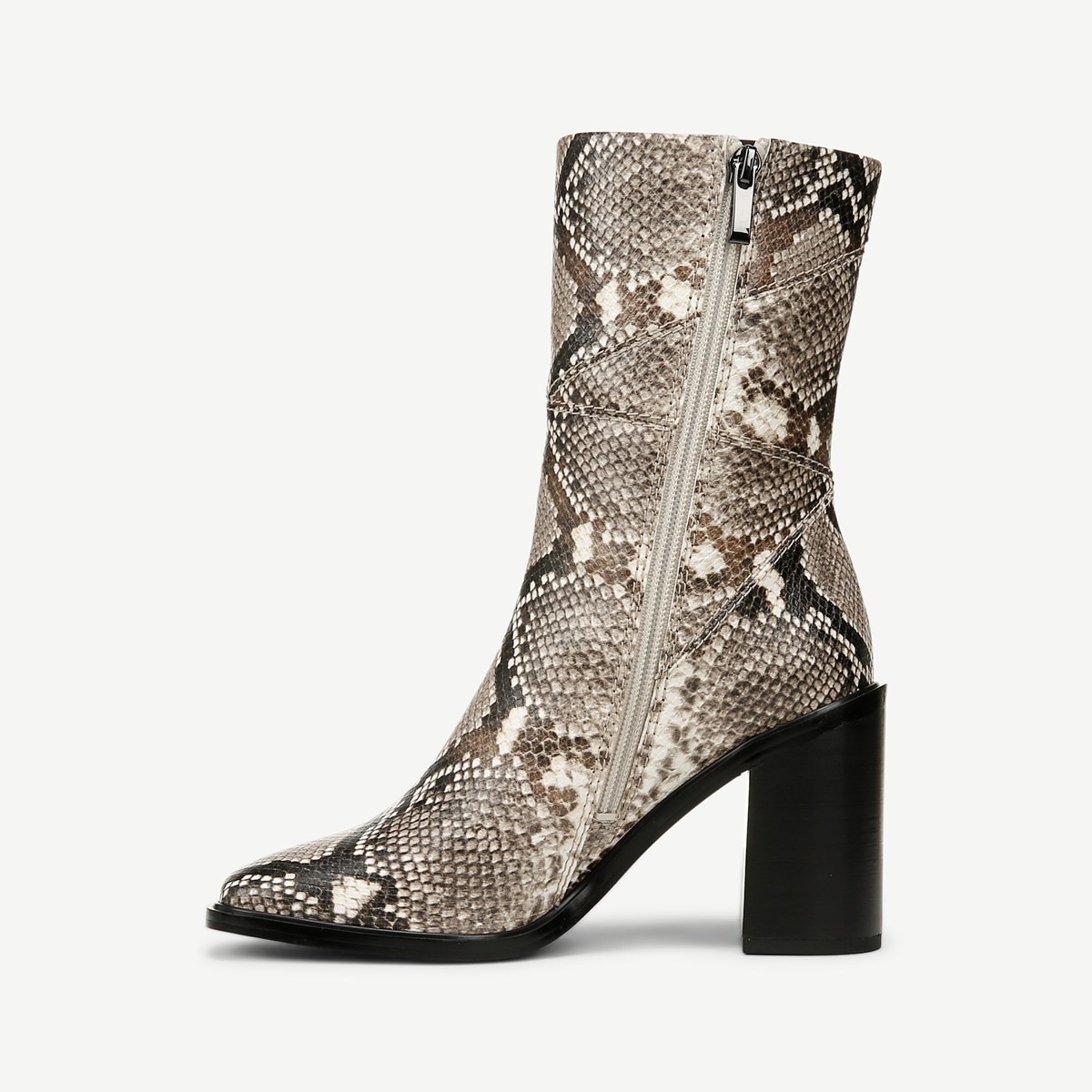 Vivian Franco Sarto Open Toe Booties Franco Stevie Mid Calf Boot