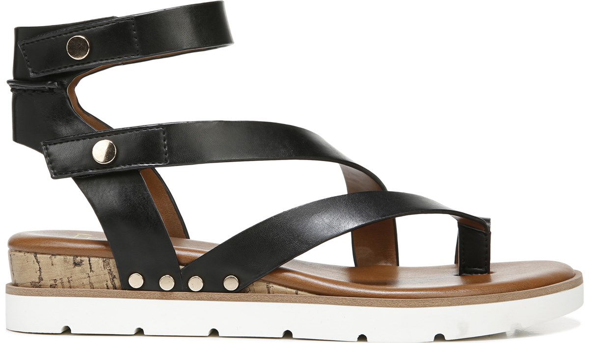 franco sarto black gladiator sandals