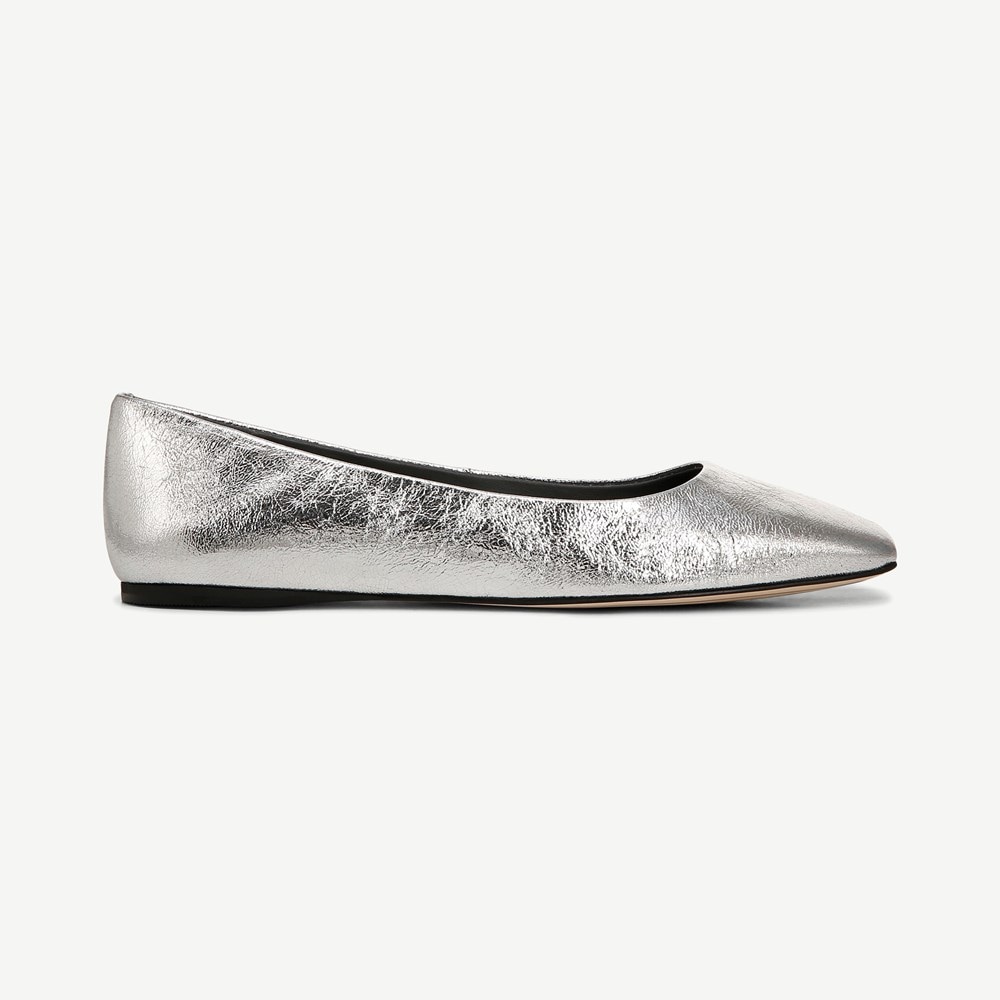 Franco sarto pointy toe leather flats sales