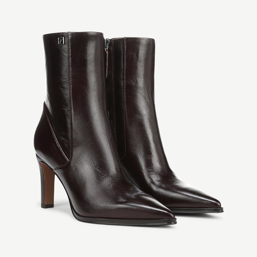 Brown Leather Dress Booties For Women Women's Franco Sarto Appia