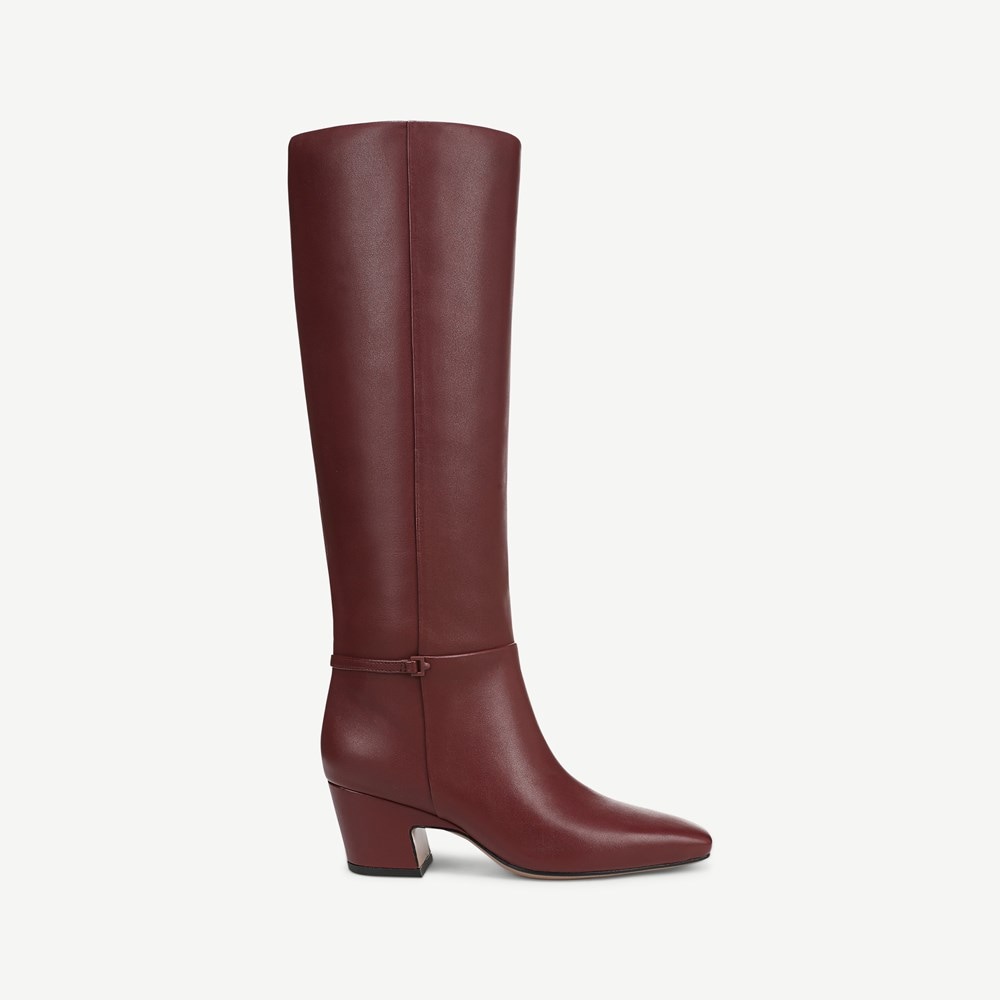 (取寄) フランコ サルト レディース  Franco Sarto women Tarrin Oxblood Red Franco Sorelina Wide Calf Knee High Boot | Womens Boots | Franco Sarto