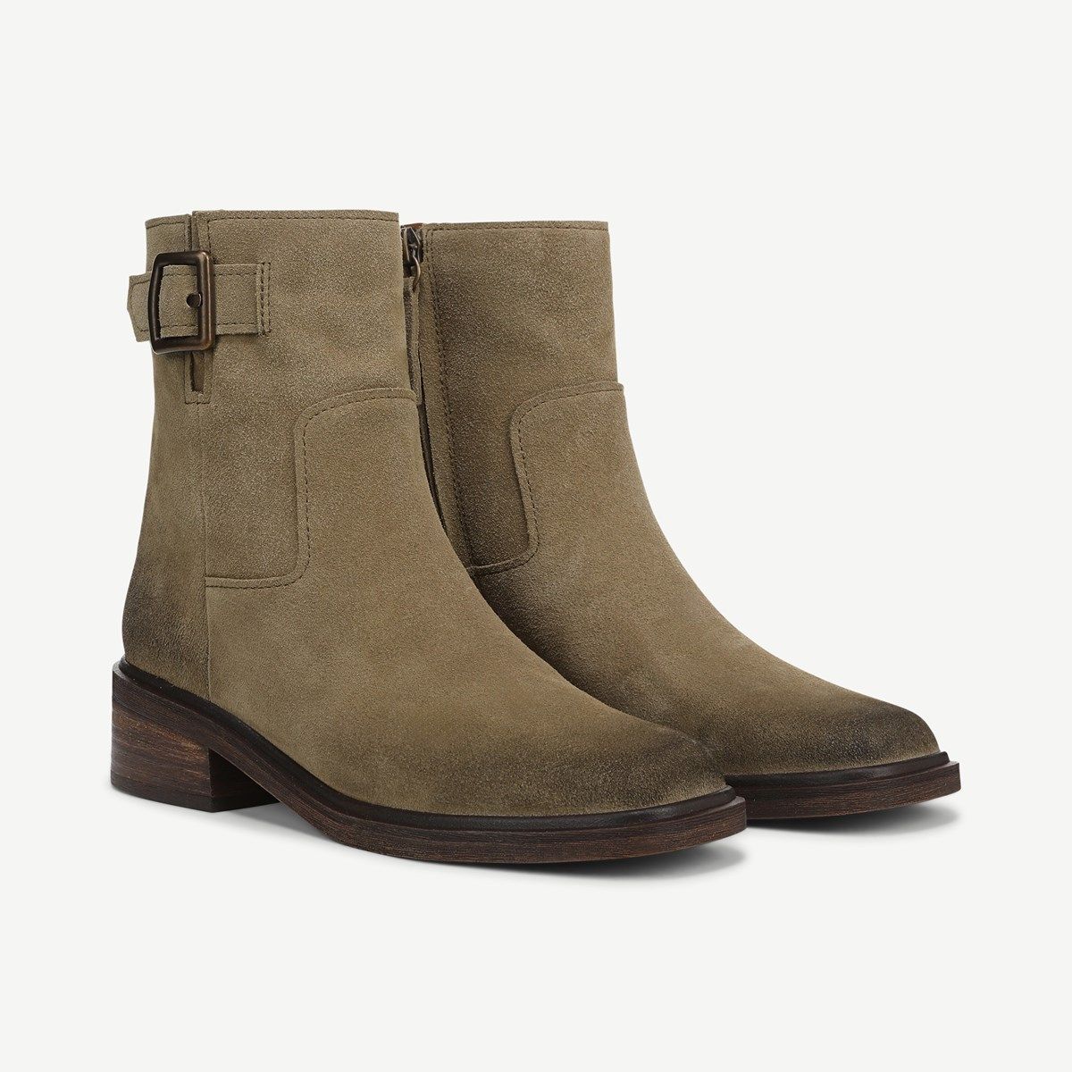 Escarpins Olivia Par Franco Sarto - Taille 10 - Neuf Avec Emballage - Talon Haut Block Marine Daim