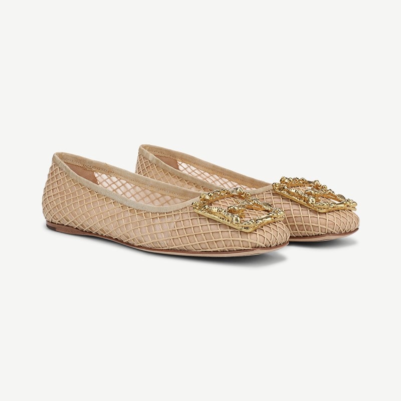 Sarto By Franco Sarto Sarto Flexa Amaya 11 Ballet Shoes (Natural Beige Raffia) 7.0 M Slip On Fit, Square Toe, Slip-On Fit