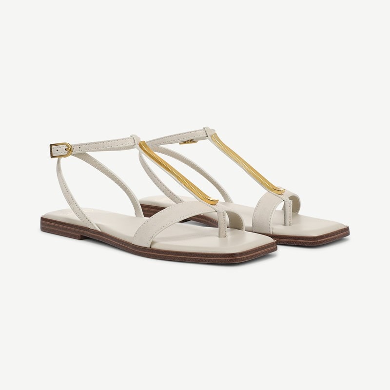 Sarto By Franco Sarto Shoes Sarto Logan Sandal (Cashmere Beige Suede) 10.0 M Square Toe