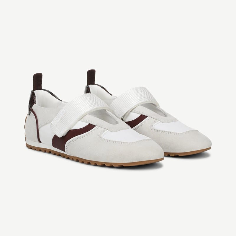 Franco Sarto Franco Raina Sneaker (White Nylon/microfiber) 9.0 M Round Toe