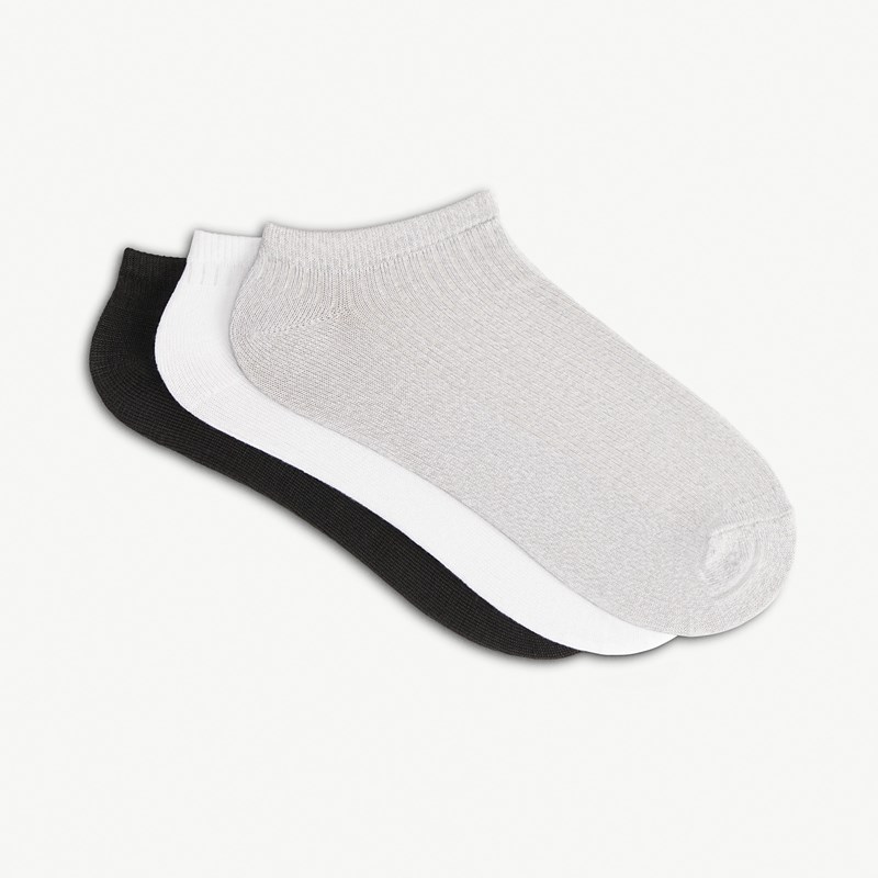 Franco Sarto 8-Pack Super Soft Low Cut Socks Accessories (Black/light Grey Heather/white)