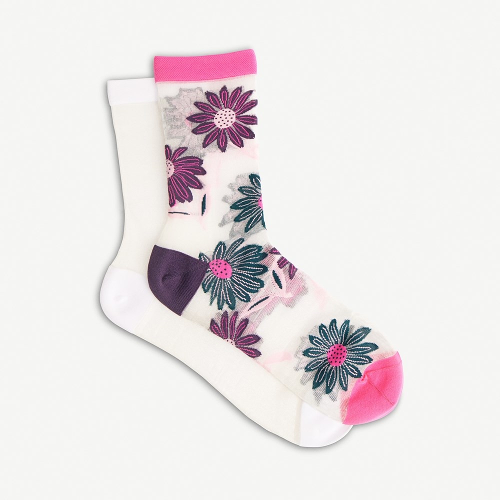 2-Pack Polyamide Sheer Crew Socks - Pair