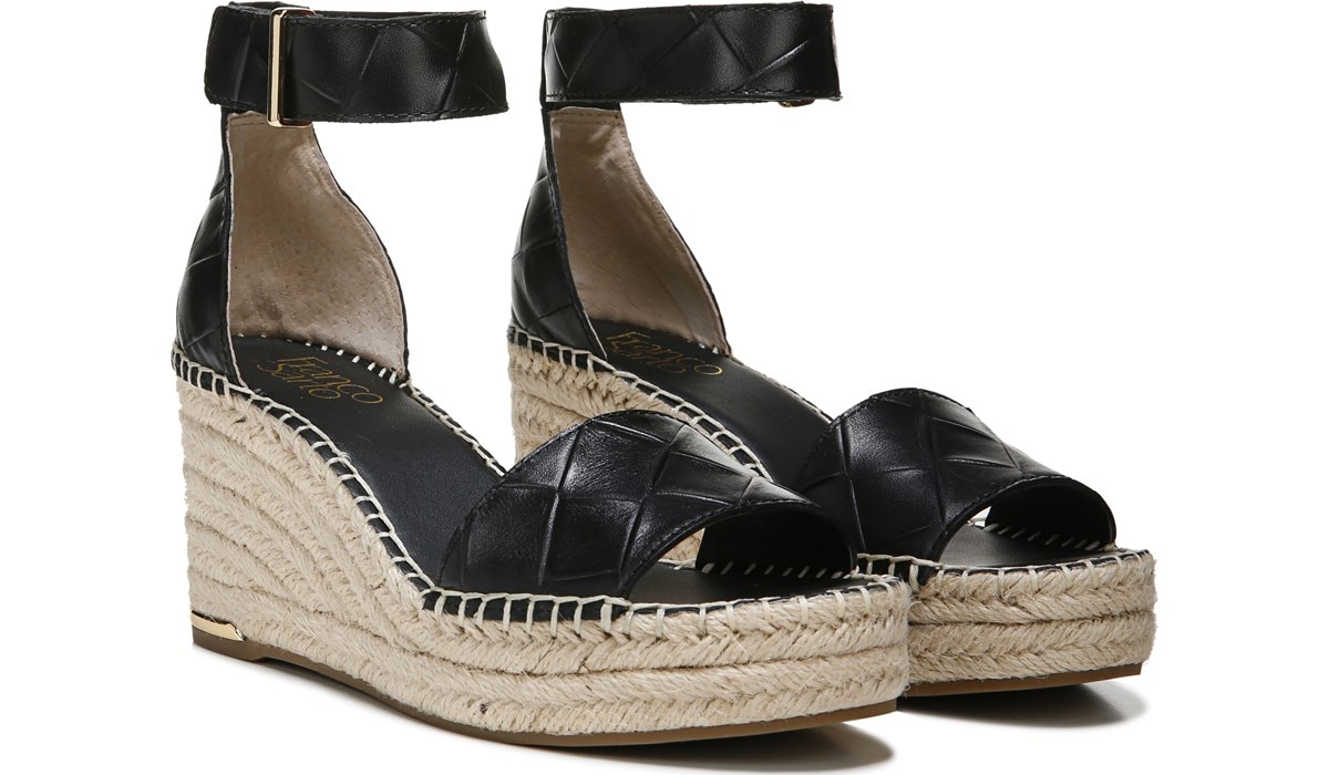 Franco Clemens Espadrille Wedge Sandal in Tangel Suede | Franco Sarto