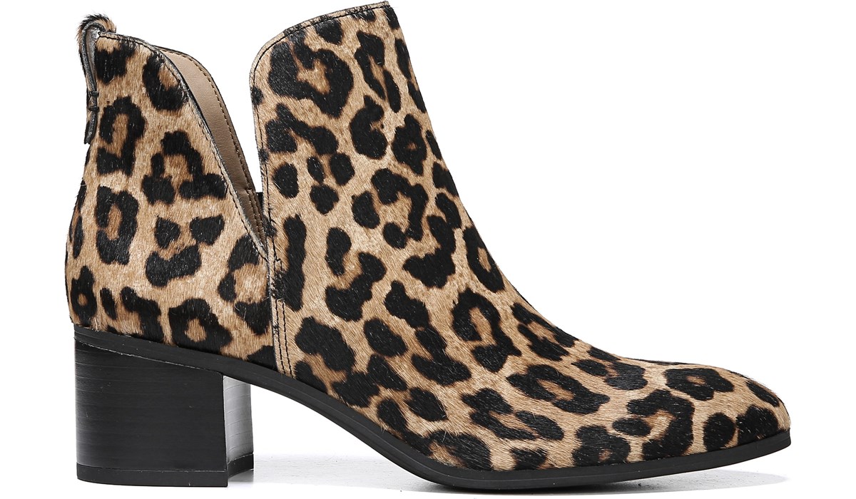 franco sarto reeve ankle booties leopard