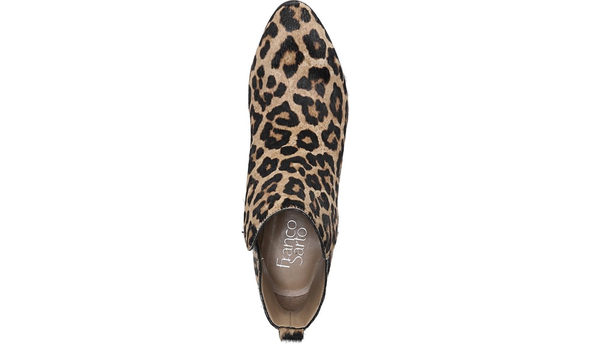 franco sarto reeve ankle booties leopard