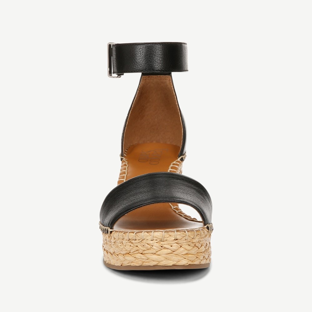 Franco Clemens Raffia Espadrille Wedge Sandal - Front