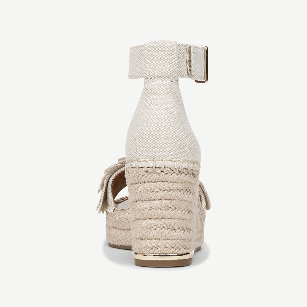 Franco Clemens Flower Espadrille Wedge Sandal - Back