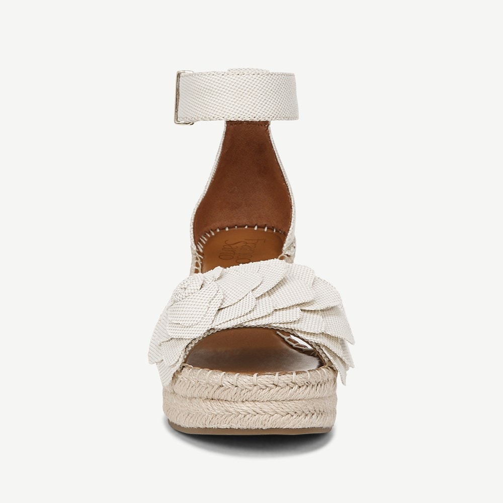 Franco Clemens Flower Espadrille Wedge Sandal - Front