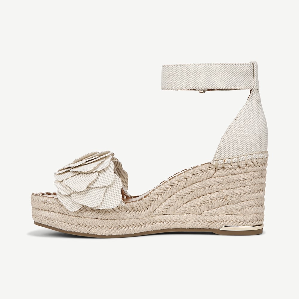 Franco Clemens Flower Espadrille Wedge Sandal - Left