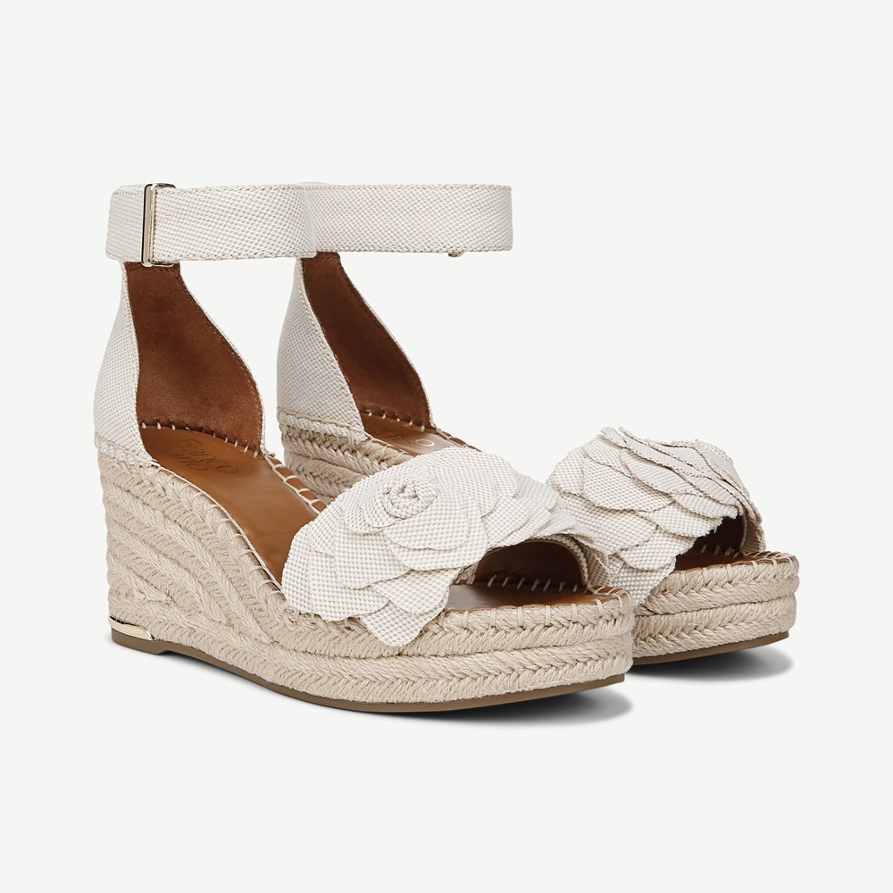Franco Clemens Flower Espadrille Wedge Sandal - Pair