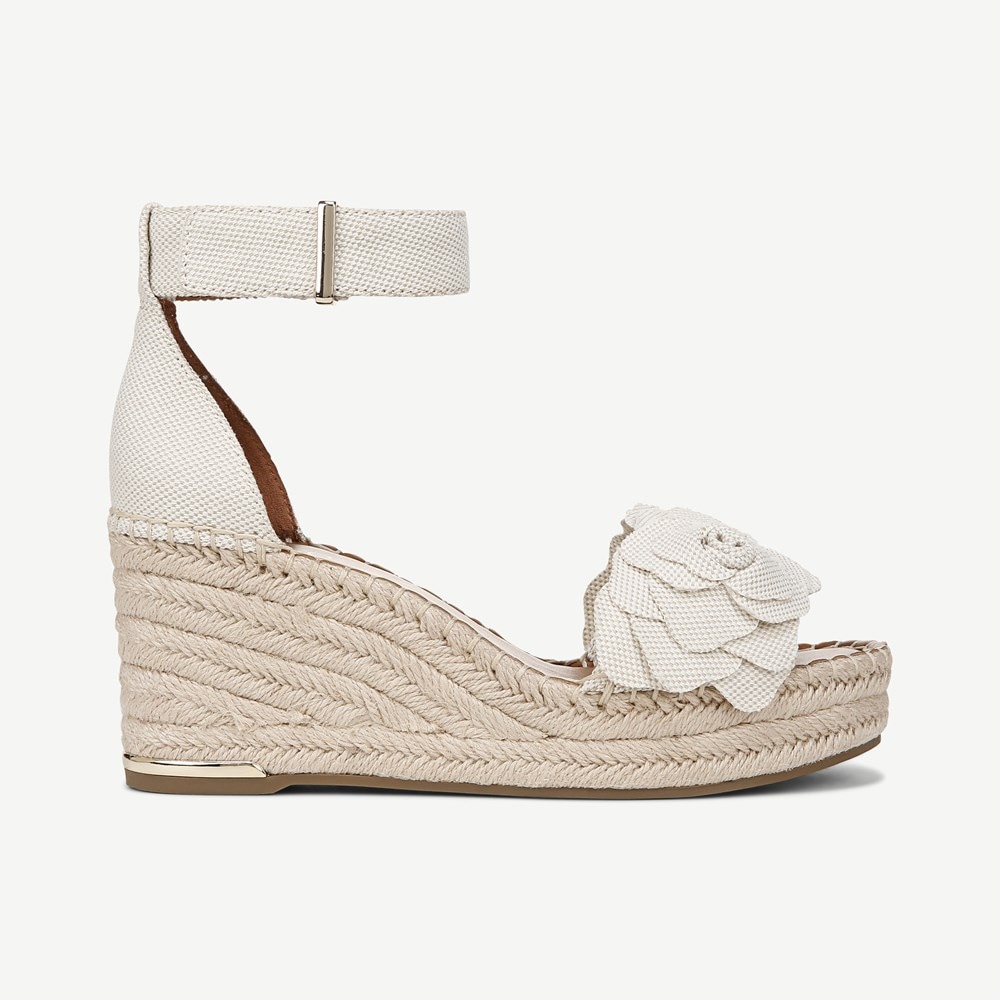 Franco Clemens Flower Espadrille Wedge Sandal - Right