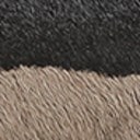 Mocha Grey Zebra Print Leather