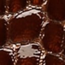 Brown Croc Print Leather