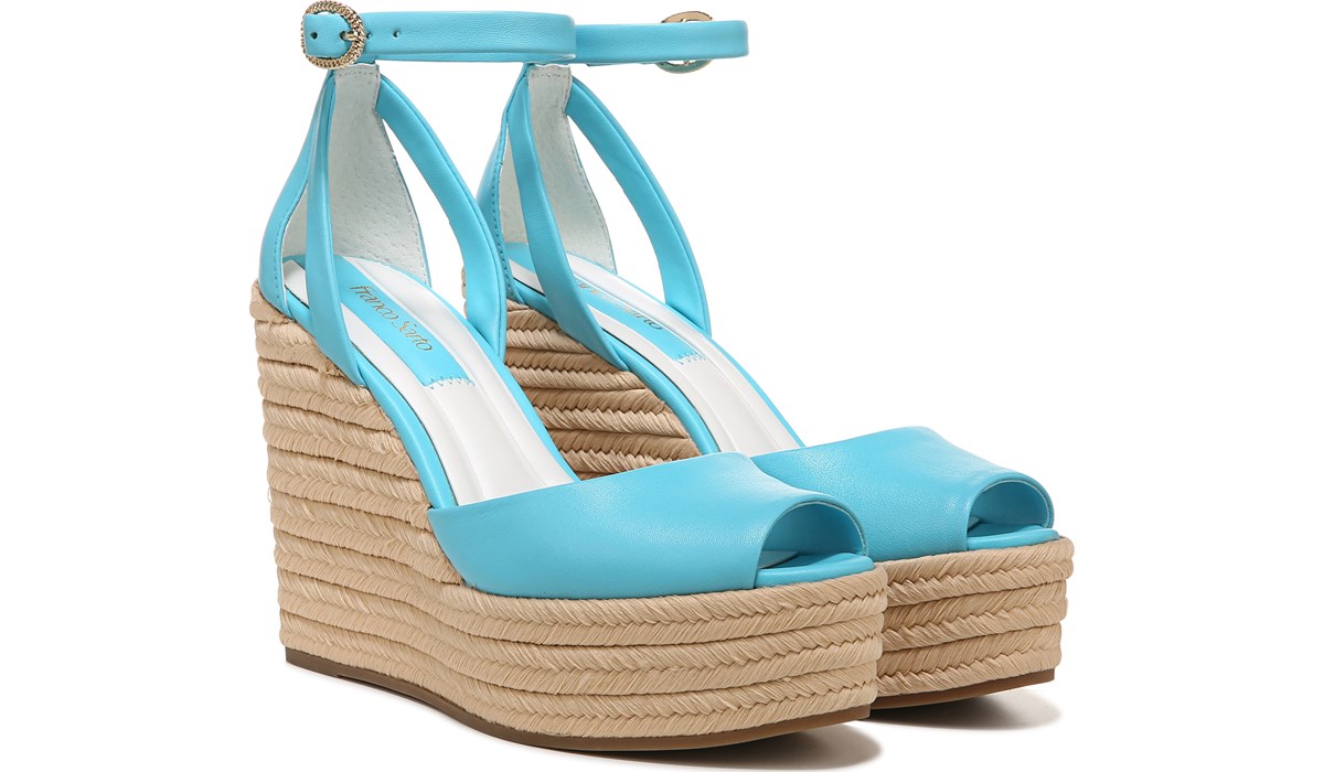 womens white espadrille wedge sandals