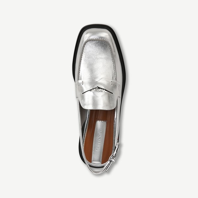 Franco sarto silver loafers sales