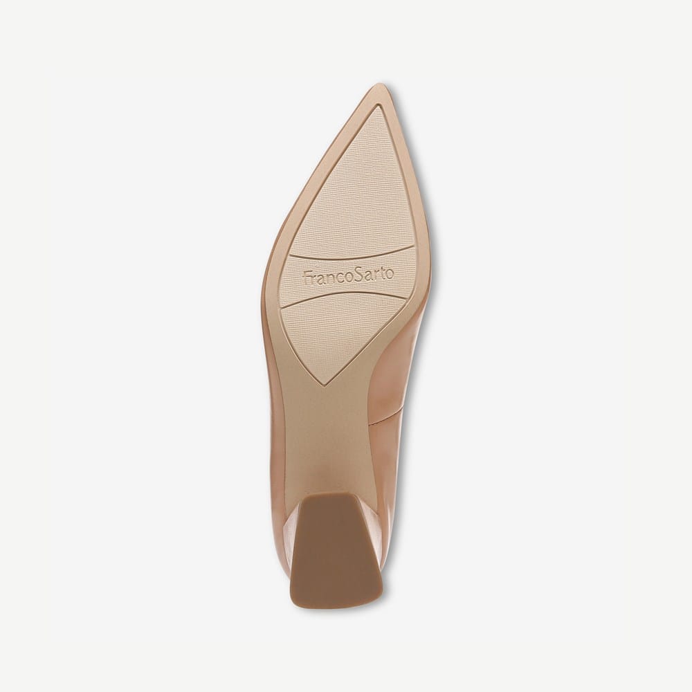 Franco Sarto Women's Lucy Pumps - Pointed Toe Dress Heels With Block Heel