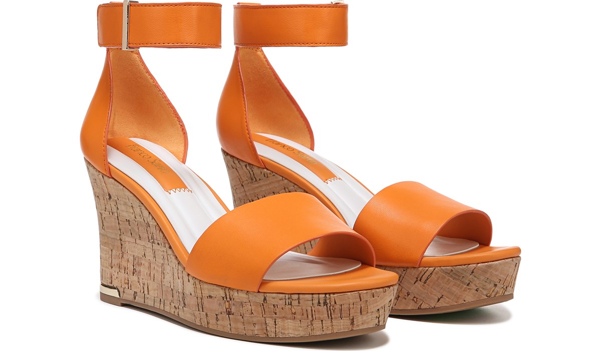 cork wedge mules